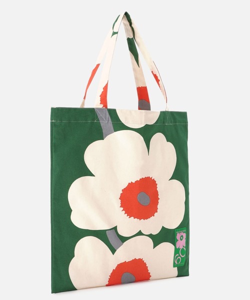 marimekko 花柄 トートバッグ デニムエコバッグノベルティ