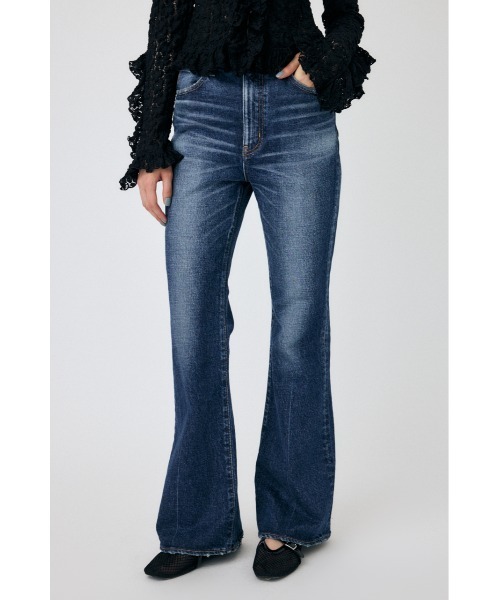 MOUSSY（マウジー）の「【新色】MVS D/BLU FLARE（デニムパンツ）」 - WEAR