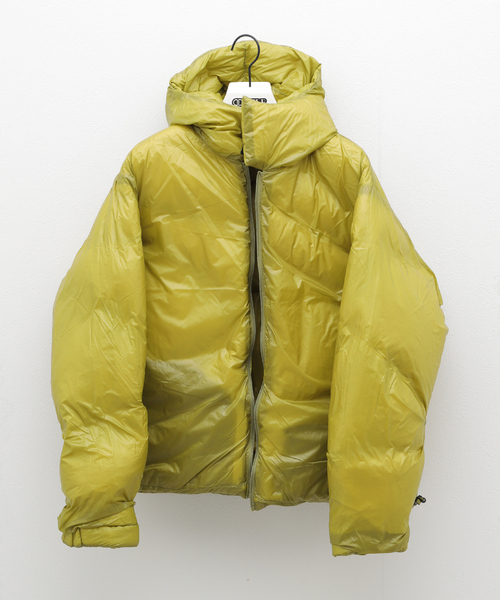 ダウンジャケット　フェザー　黄色　長袖 大きいサイズ メンズ THE NORTH FACE (ザ ノースフェイス) フード