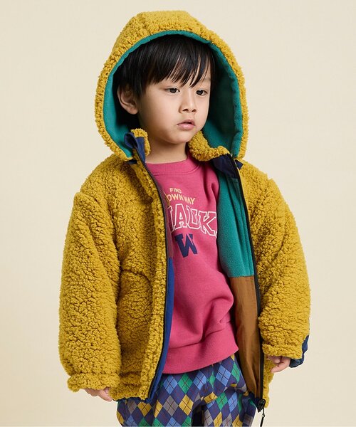 F.O.KIDS(エフオーキッズ)の「カラバリグラフィックトレーナー(スウェット・キッズ・ブラック/レインボー/レッド/キナリ/オレンジ/イエロー/ブルー/グレー/ブラウン/グリーン・140/150/110/120/130/80/90/100)」の2枚目の写真