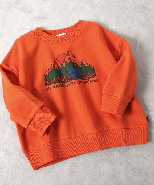 F.O.KIDS(エフオーキッズ)の「カラバリグラフィックトレーナー(スウェット・キッズ・ブラック/レインボー/レッド/キナリ/オレンジ/イエロー/ブルー/グレー/ブラウン/グリーン・140/150/110/120/130/80/90/100)」の9枚目の写真