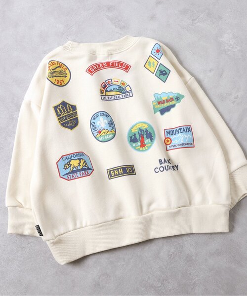 F.O.KIDS(エフオーキッズ)の「カラバリグラフィックトレーナー(スウェット・キッズ・ブラック/レインボー/レッド/キナリ/オレンジ/イエロー/ブルー/グレー/ブラウン/グリーン・140/150/110/120/130/80/90/100)」の3枚目の写真