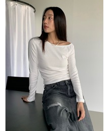 Didot.showroom | アンバランス配色ロンT(Tシャツ/カットソー)