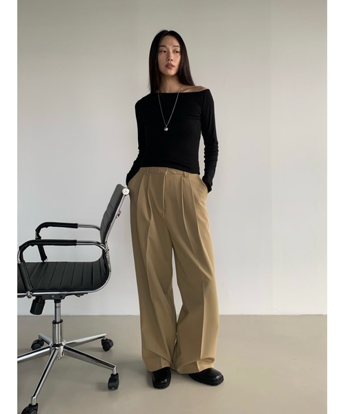 Didot.showroom(ディドット ショールーム)の「アンバランス配色ロンT(Tシャツ/カットソー・レディース・ストライプ/ネイビー/ホワイト/グレー/ブラック・FREE)」の8枚目の写真