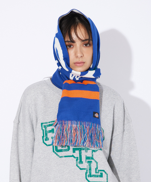 ABAHOUSE（アバハウス）の「【DICKIES/ディッキーズ】 EX 3LINE&LOGO SOCCER MUFF/ラインサッカーマフラー（マフラー・メンズ・ブルー系その他/ブラック系その他2/レッド系その他/ブルー系その他2/レッド系その他2/ブラック系その他・フリー）」の3枚目の写真