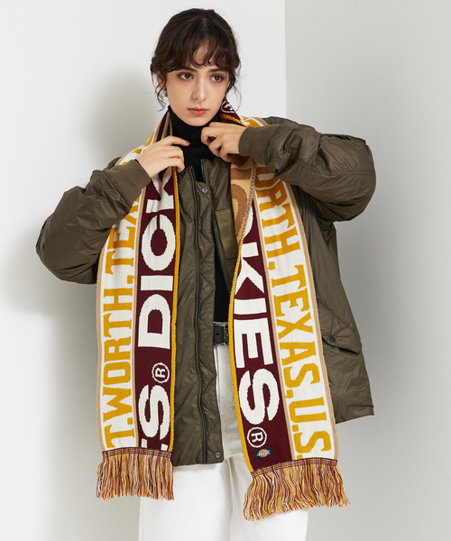 ABAHOUSE（アバハウス）の「【DICKIES/ディッキーズ】 EX 3LINE&LOGO SOCCER MUFF/ラインサッカーマフラー（マフラー・メンズ・ブルー系その他/ブラック系その他2/レッド系その他/ブルー系その他2/レッド系その他2/ブラック系その他・フリー）」の6枚目の写真