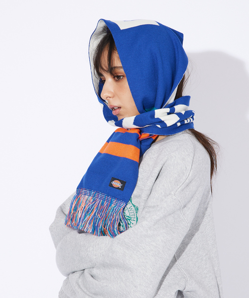 ABAHOUSE（アバハウス）の「【DICKIES/ディッキーズ】 EX 3LINE&LOGO SOCCER MUFF/ラインサッカーマフラー（マフラー・メンズ・ブルー系その他/ブラック系その他2/レッド系その他/ブルー系その他2/レッド系その他2/ブラック系その他・フリー）」の11枚目の写真