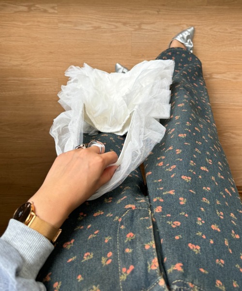 efill（エフィル）の「フリル レース ハンドバッグ（ハンドバッグ・レディース・ホワイト・FREE）」の7枚目の写真