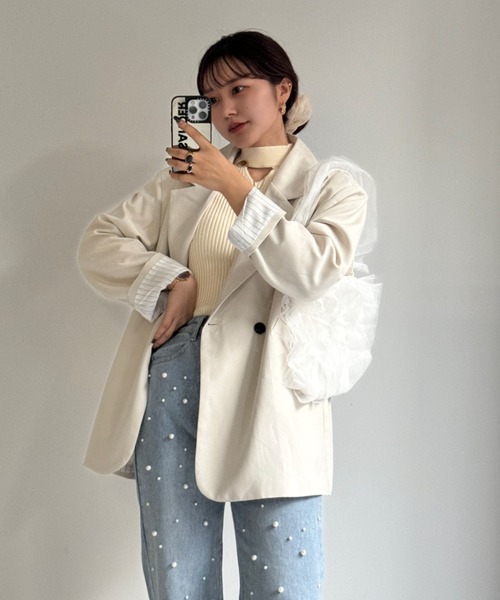 efill（エフィル）の「フリル レース ハンドバッグ（ハンドバッグ・レディース・ホワイト・FREE）」の3枚目の写真