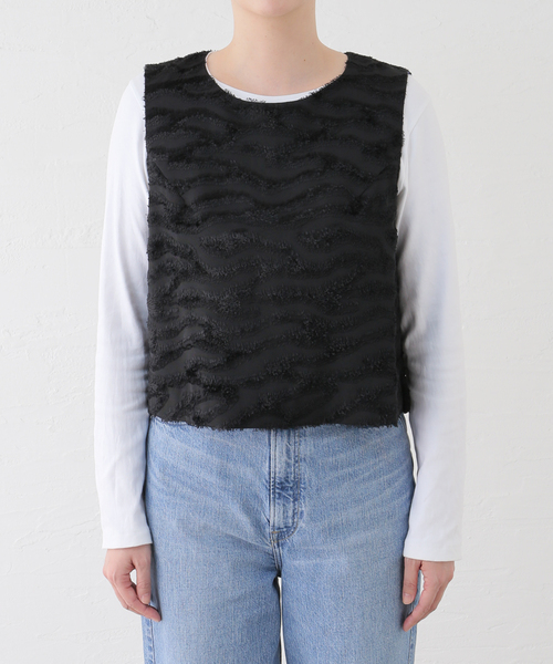 Needles（ニードルス）の「【NEEDLES/ニードルズ】C.C.Vest PU169（シャツ/ブラウス・レディース・ブラック・2）」の2枚目の写真