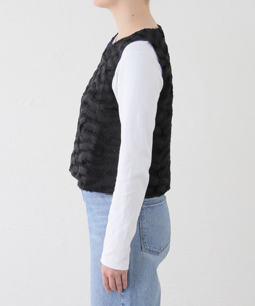Needles（ニードルス）の「【NEEDLES/ニードルズ】C.C.Vest PU169（シャツ/ブラウス・レディース・ブラック・2）」の5枚目の写真