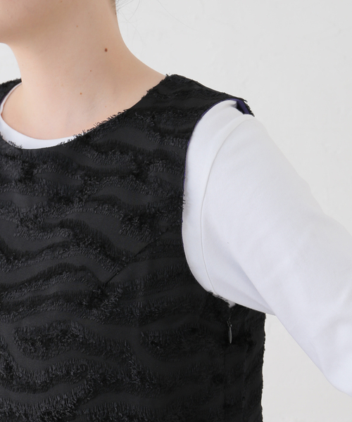 Needles（ニードルス）の「【NEEDLES/ニードルズ】C.C.Vest PU169（シャツ/ブラウス・レディース・ブラック・2）」の9枚目の写真