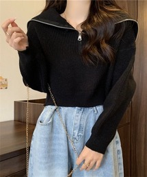  JEANS フリースハーフジップセーター ニット フリース ハーフジップ」に該当するファッション通販