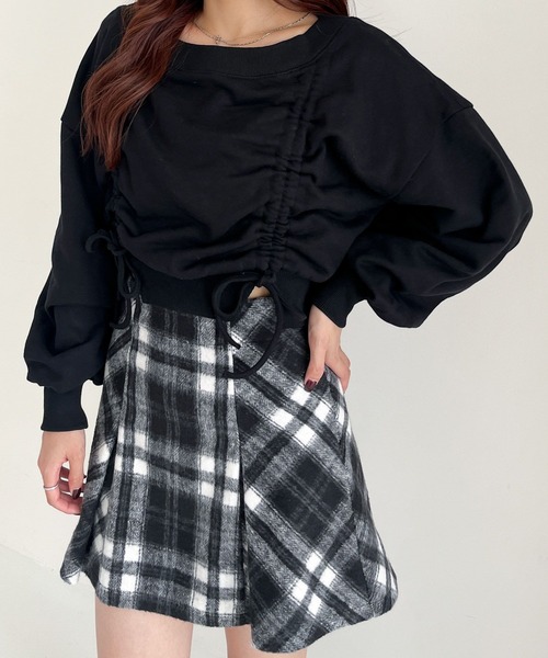 Heather（ヘザー）の「ドロスト裏毛スウェット　249304（スウェット・レディース・グレー/ブラック/オートミール・FREE）」の9枚目の写真