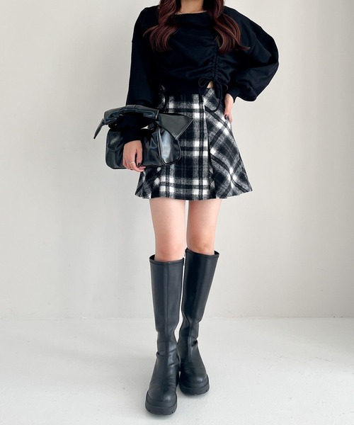 Heather（ヘザー）の「ドロスト裏毛スウェット　249304（スウェット・レディース・グレー/ブラック/オートミール・FREE）」の10枚目の写真