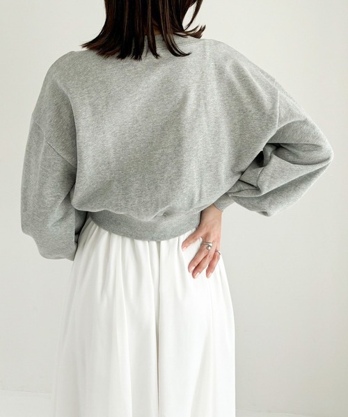 Heather（ヘザー）の「ドロスト裏毛スウェット　249304（スウェット・レディース・グレー/ブラック/オートミール・FREE）」の14枚目の写真