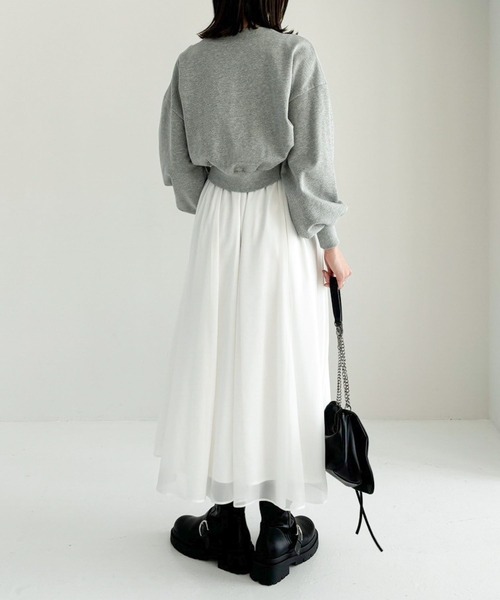 Heather（ヘザー）の「ドロスト裏毛スウェット　249304（スウェット・レディース・グレー/ブラック/オートミール・FREE）」の16枚目の写真