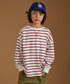 PAIRMANON STREET（ペアマノンストリート）の「【PAIRMANON STREET】アソート ビッグシルエット ガゼット ワッフル ロンT（Tシャツ/カットソー・100）」