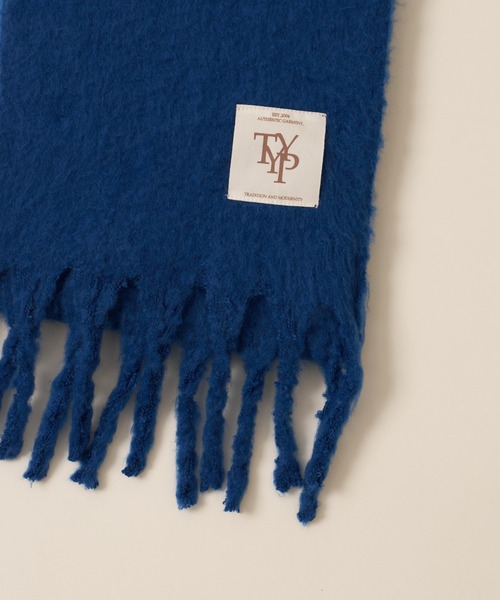 CIAOPANIC TYPY（チャオパニックティピー）の「【KIDS】【静電気防止】太フリンジマフラー（マフラー・キッズ・ブルー/イエロー/オフホワイト/ライトグレー・ONE SIZE）」の13枚目の写真