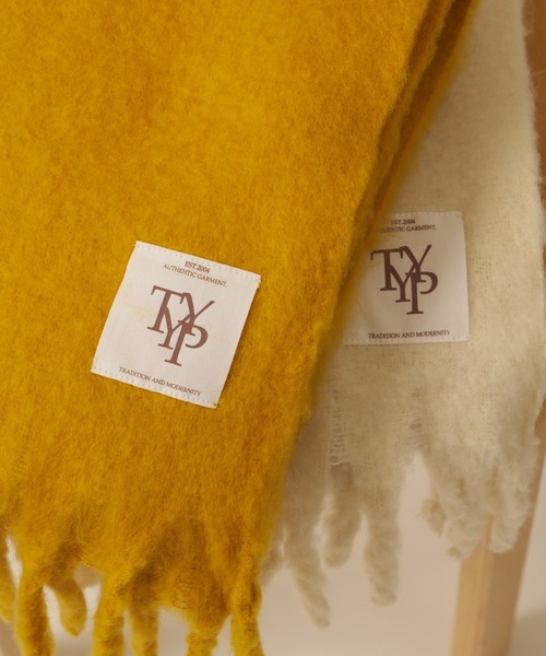 CIAOPANIC TYPY（チャオパニックティピー）の「【KIDS】【静電気防止】太フリンジマフラー（マフラー・キッズ・ブルー/イエロー/オフホワイト/ライトグレー・ONE SIZE）」の9枚目の写真