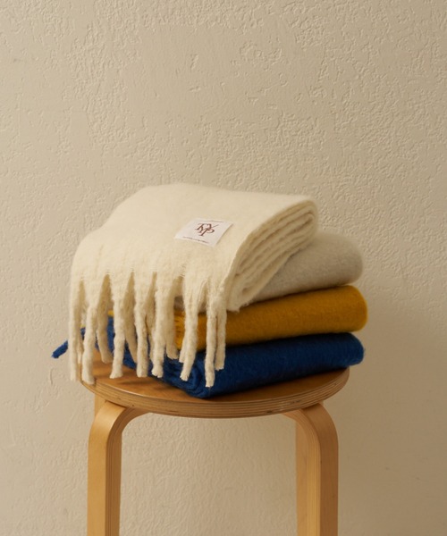 CIAOPANIC TYPY（チャオパニックティピー）の「【KIDS】【静電気防止】太フリンジマフラー（マフラー・キッズ・ブルー/イエロー/オフホワイト/ライトグレー・ONE SIZE）」の10枚目の写真