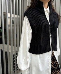 Ameri（アメリ）の「COMPACT KNIT VEST WITH SHIRT（シャツ/ブラウス 