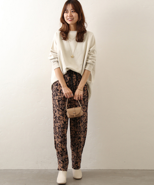 JOURNAL STANDARD relume(ジャーナルスタンダード レリューム)の「《追加2》オーバーサイズロングスウェット(スウェット・レディース・チャコールグレー/ブルー/アイボリー/オレンジ・FREE)」の12枚目の写真