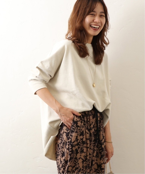 JOURNAL STANDARD relume(ジャーナルスタンダード レリューム)の「《追加2》オーバーサイズロングスウェット(スウェット・レディース・チャコールグレー/ブルー/アイボリー/オレンジ・FREE)」の13枚目の写真