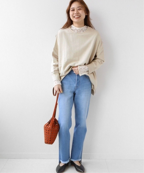 JOURNAL STANDARD relume(ジャーナルスタンダード レリューム)の「《追加2》オーバーサイズロングスウェット(スウェット・レディース・チャコールグレー/ブルー/アイボリー/オレンジ・FREE)」の16枚目の写真