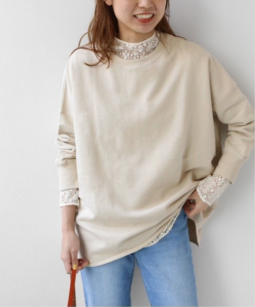 JOURNAL STANDARD relume(ジャーナルスタンダード レリューム)の「《追加2》オーバーサイズロングスウェット(スウェット・レディース・チャコールグレー/ブルー/アイボリー/オレンジ・FREE)」の17枚目の写真