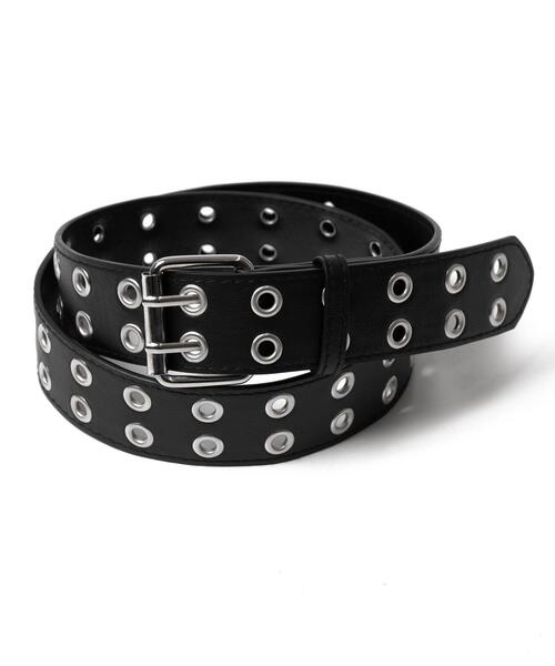 WEGO（ウィゴー）の「WEGO/ダブルハトメベルト（ベルト・メンズ・ブラック・FREE）」の2枚目の写真