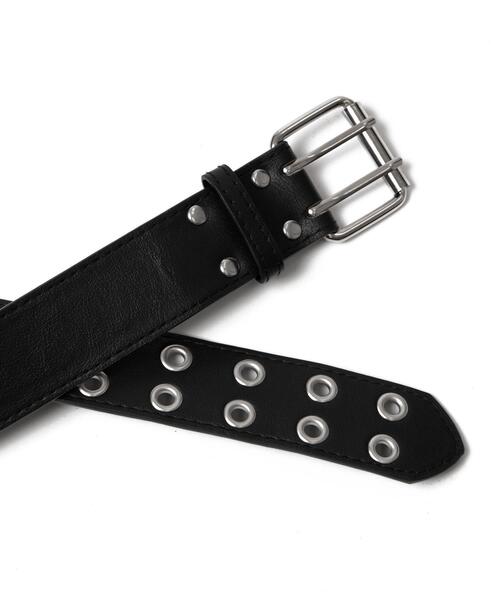 WEGO（ウィゴー）の「WEGO/ダブルハトメベルト（ベルト・メンズ・ブラック・FREE）」の3枚目の写真