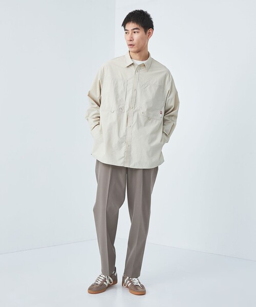 green label relaxing（グリーンレーベルリラクシング）の「TR オックス ワイド ユーティリティパンツ イージーパンツ -ストレッチ-（その他パンツ・メンズ・グレー/ネイビー/モカ・M/L/XL/S）」の4枚目の写真