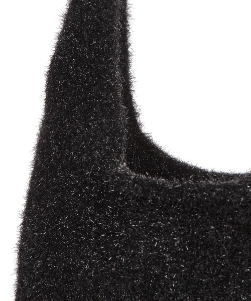 GLOBAL WORK Smile Seed Store（グローバルワーク スマイルシードストア）の「キラキラニットバッグ/161166（トートバッグ・レディース・ブラック/ライトグレー・FREE）」の14枚目の写真