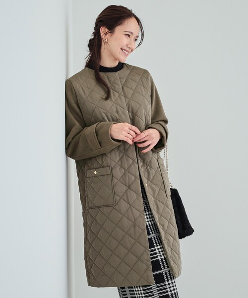 お値引き☆cheer札幌 hibi キルトコート　キルト巾着セット 80-90㎝】キルトセットアップ / 組曲 KIDS | ファッション通販