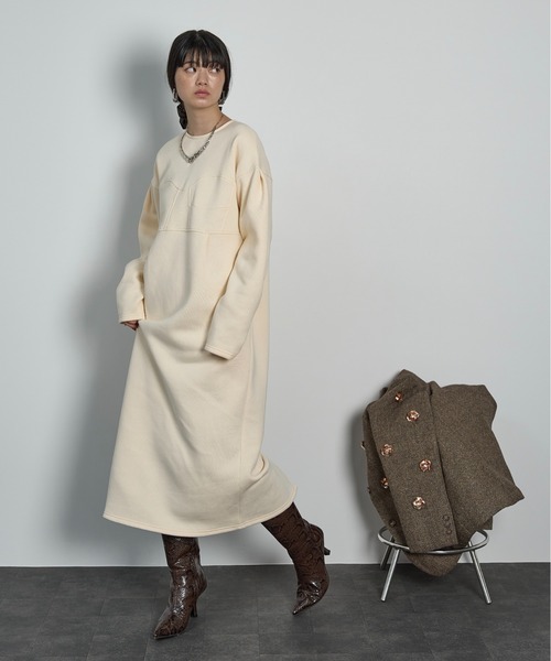 【新品未使用 】トレーナー　スエット　ワンピース　トップス　フリル 楽天市場】フリル スウェット ワンピースの通販