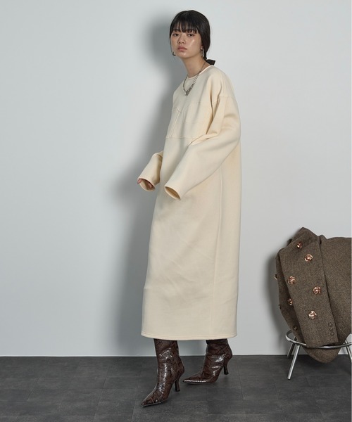 THE YOn(ザヨン)の「コルセットデザインスウェットワンピース(ワンピース・レディース・ターコイズブルー/チャコールグレー/アイボリー・FREE)」の13枚目の写真