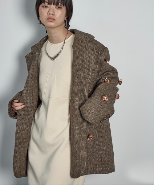 THE YOn(ザヨン)の「コルセットデザインスウェットワンピース(ワンピース・レディース・ターコイズブルー/チャコールグレー/アイボリー・FREE)」の16枚目の写真