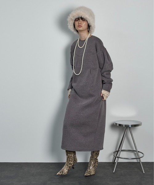 セール】コルセットデザインスウェットワンピース（ワンピース）｜THE  