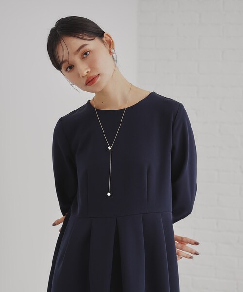 OPAQUE.CLIP(オペークドットクリップ)の「【長さ調節可能】フェイクパールスライドネックレス(ネックレス・レディース・シルバー/ゴールド・00)」の9枚目の写真