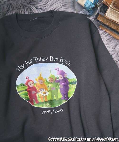 Teletubbies バックビューフロントプリントスウェット セール】Teletubbies バックビューフロントプリントスウェット
