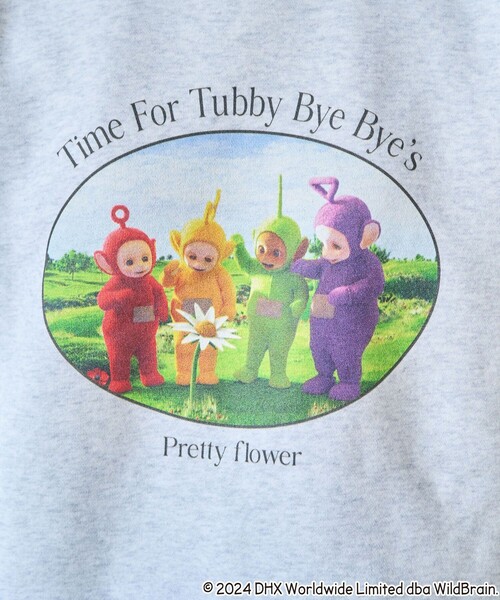 トレーナー スウェット Teletubbies サークルプリントフロントスウェット/テレタビーズ プリントスウェット レディース FREAK'S STORE トレーナー スウェット Teletubbies サークル