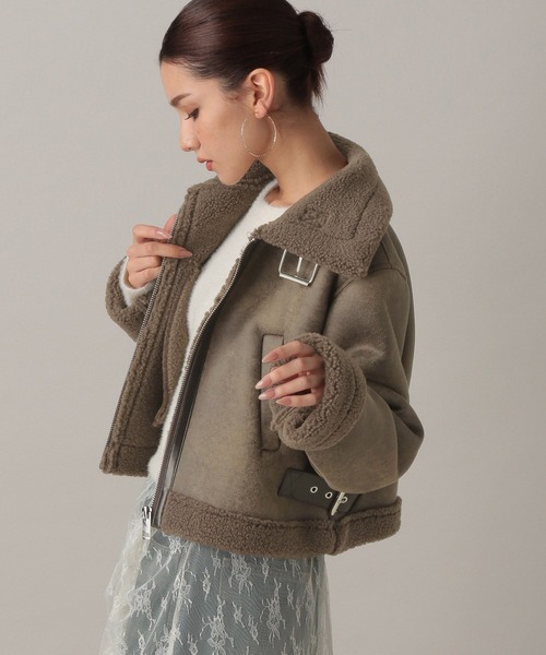 FOREVER 21（フォーエバー トゥエンティーワン）の「【2024FW】ムートンショートブルゾン（ムートンコート・レディース・ブラウン・FREE）」の14枚目の写真