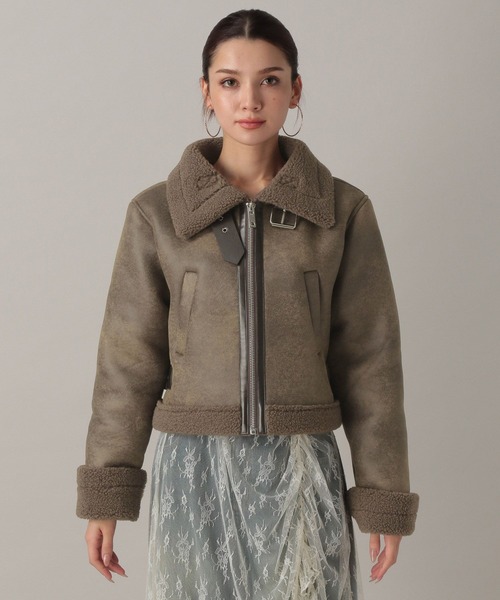 FOREVER 21（フォーエバー トゥエンティーワン）の「【2024FW】ムートンショートブルゾン（ムートンコート・レディース・ブラウン・FREE）」の12枚目の写真