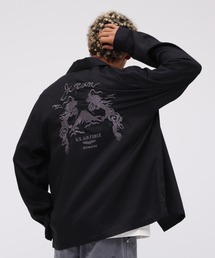 AVIREX(ABbNX)́sWEBtDOUBLE DRAGON SOUVENIR SHIRT / _uhS X[xjA Vc / AVIREX / ABbNX(Vc/uEX)