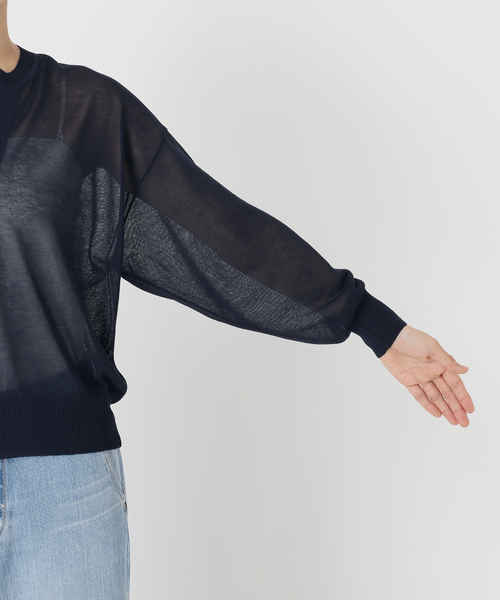 セール】IENA LA BOUCLE シアーラメスキッパーニット（ニット