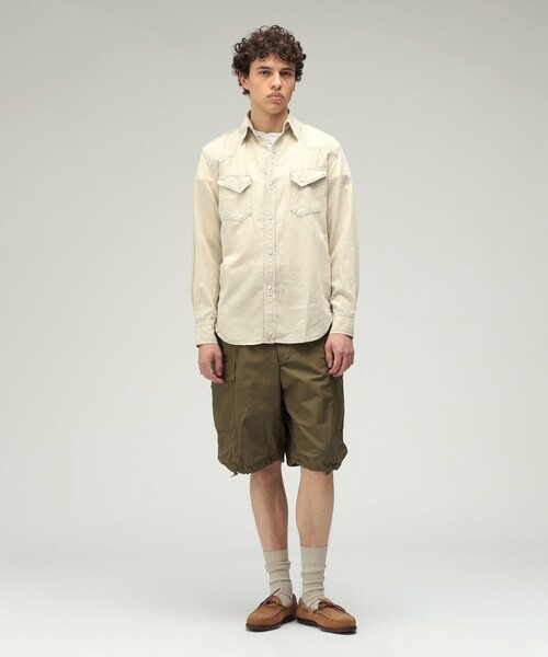 BEAMS PLUS(ビームスプラス)の「MIL 6 Pocket 80/3 Ripstop(その他パンツ・メンズ・オリーブ/ベージュ・M/XL/S/L)」の6枚目の写真