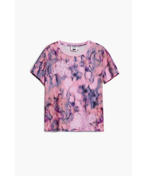 Desigual(デシグアル)の「【Desigual×Collina Strada】LACECOLLINA Tシャツショートスリーブ(Tシャツ/カットソー・レディース・レッド・L/S/M/XS)」の8枚目の写真