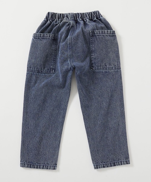 devirock(デビロック)の「ダッドポケット ケミカルデニム ワークパンツ(デニムパンツ・キッズ・ネイビー系/ブルー系/ブラック系・120cm/110cm/100cm/160cm/150cm/140cm/130cm)」の9枚目の写真