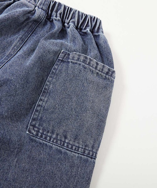 devirock(デビロック)の「ダッドポケット ケミカルデニム ワークパンツ(デニムパンツ・キッズ・ネイビー系/ブルー系/ブラック系・120cm/110cm/100cm/160cm/150cm/140cm/130cm)」の12枚目の写真